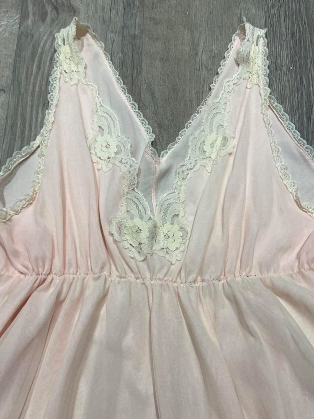 vintage light pink babydoll nighty dress - Picture 3 of 4